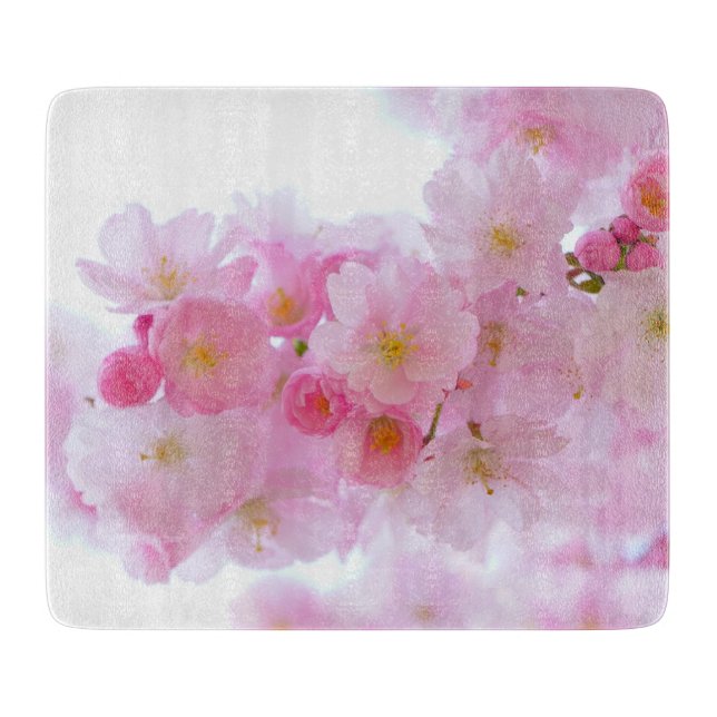 Japanese Cherry Tree Blossom Cutting Board (Front)