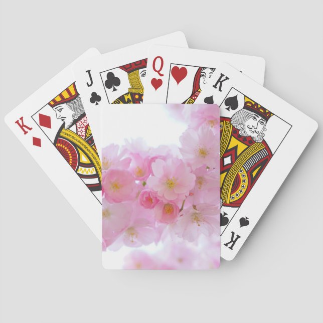 Japanese Cherry Tree Blossom Playing Cards (Back)