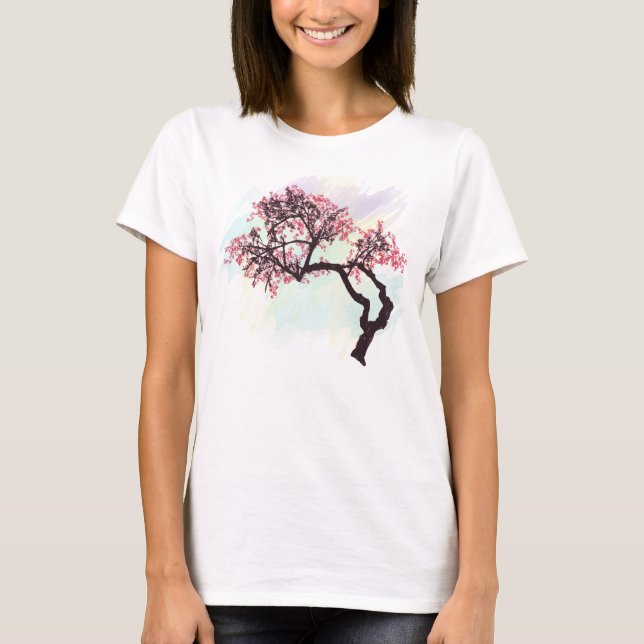 Japanese Cherry Tree Blossom T Shirt (Front)