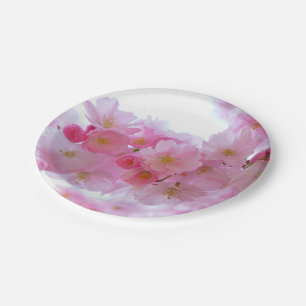 Japanese Cherry Tree Flower Paper Plate