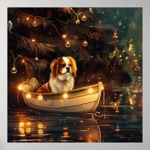 Japanese Chin Christmas Festive Voyage  Poster