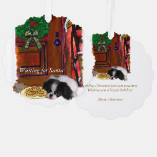 Japanese Chin Christmas Gifts Tree Decoration Card