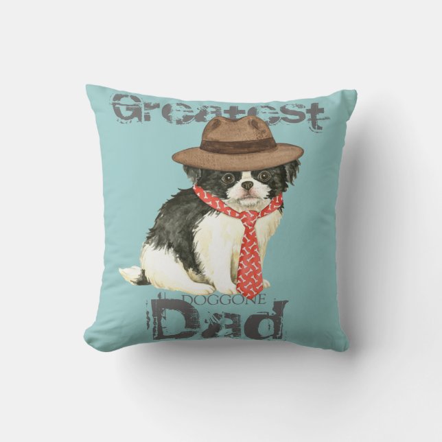 Japanese Chin Dad Cushion (Front)