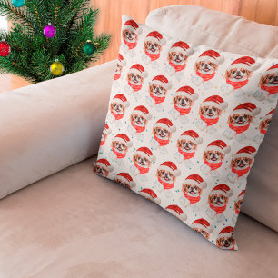 Japanese Chin Dog Breed Christmas Stars Cushion
