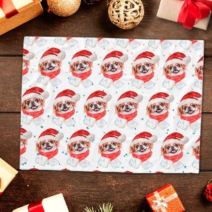 Japanese Chin Dog Breed Christmas Stars Fleece Blanket
