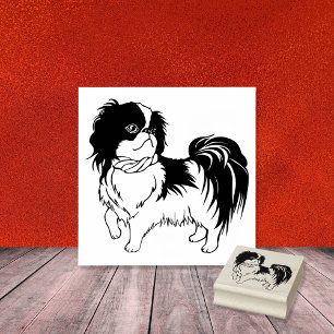 Japanese Chin Dog Breed Rubber Stamp