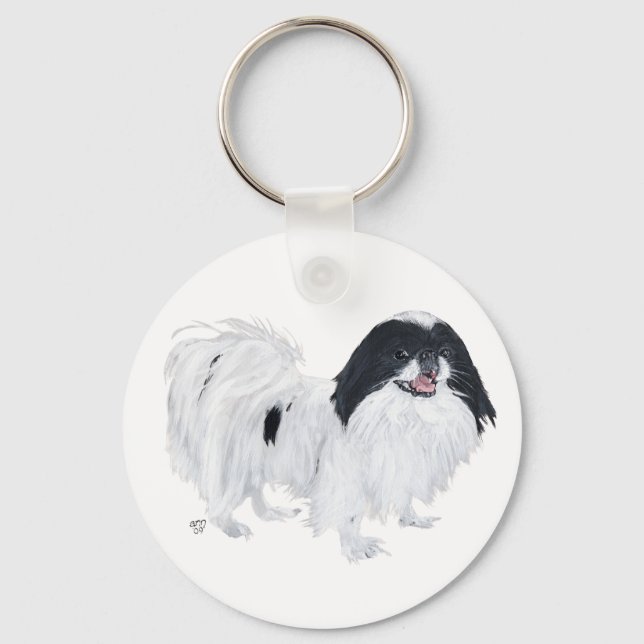 Japanese Chin Dog Key Ring (Front)
