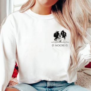 Japanese Chin Dog Personalised Hand Drawing Sweatshirt