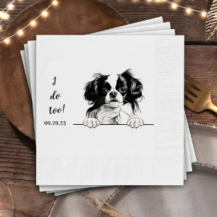 Japanese Chin Dog Personalised I Do Too Napkin