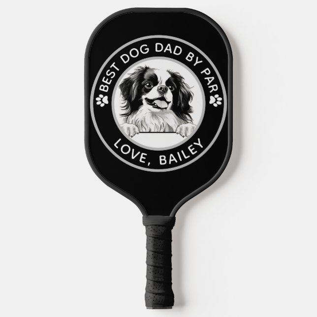Japanese Chin Dog Personalised  Pickleball Paddle (Front)