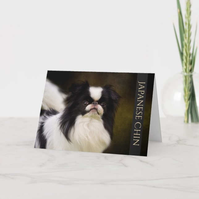 Japanese Chin Greeting Card (Front)