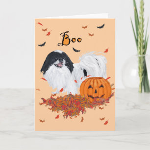 Japanese Chin Halloween Card