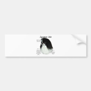 Japanese Chin History Design Bumper Sticker