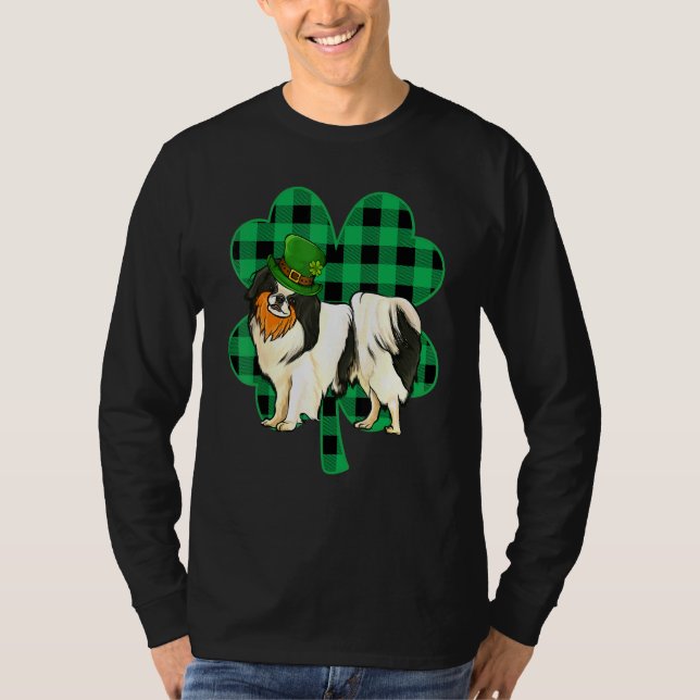 Japanese Chin Leprechaun St Patricks Day Lucky C T-Shirt (Front)