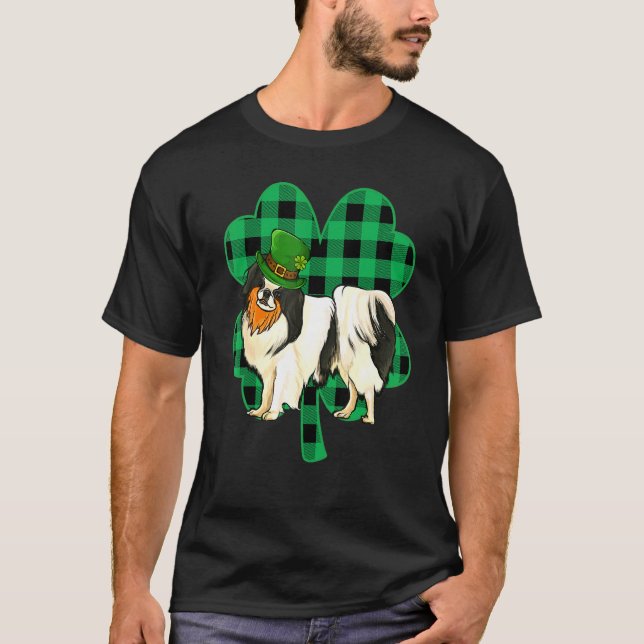 Japanese Chin Leprechaun St Patricks Day Lucky C T-Shirt (Front)