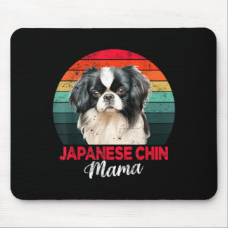 Japanese Chin Mama Dog Mum Owner Funny Womens Gift Mouse Pad