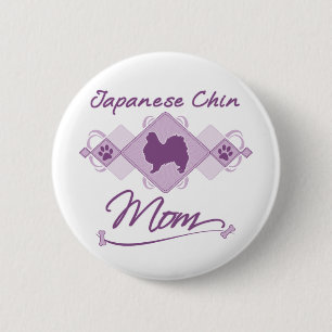 Japanese Chin Mum 6 Cm Round Badge