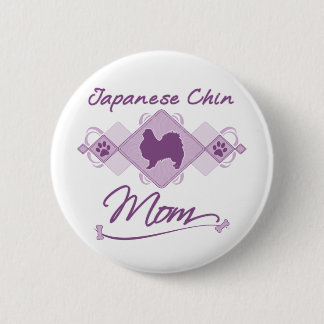 Japanese Chin Mum 6 Cm Round Badge