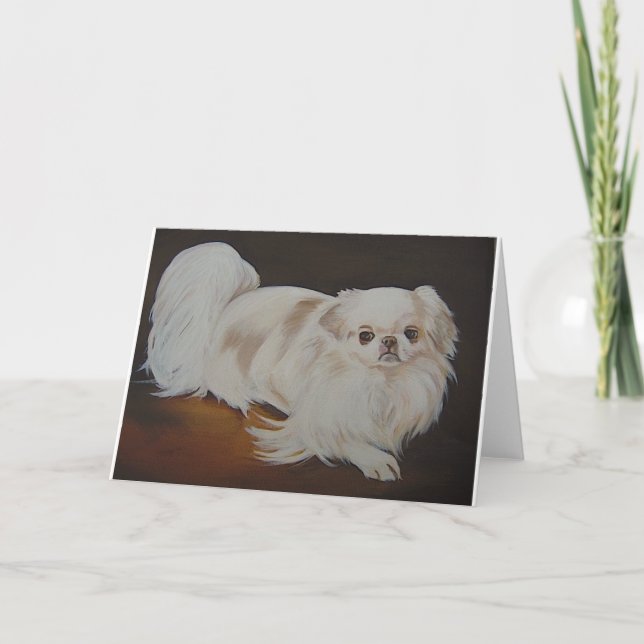 Japanese Chin Notecard (Front)