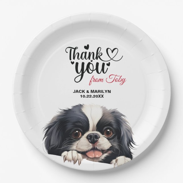 Japanese Chin Paper Plate (Front)