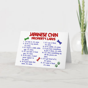 JAPANESE CHIN Property Laws 2 Card