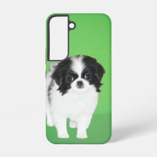 Japanese Chin Puppy Painting - Original Dog Art Samsung Galaxy Case