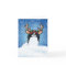 Japanese Chin Reindeer Holiday Card
