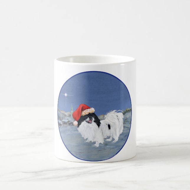 Japanese Chin Winter Night Coffee Mug (Center)