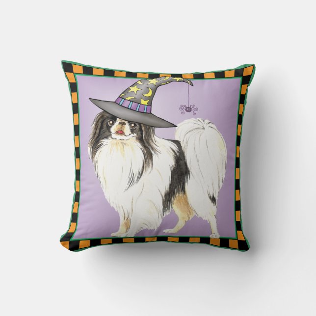 Japanese Chin Witch Cushion (Front)