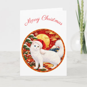 Japanese Christmas Cats Card