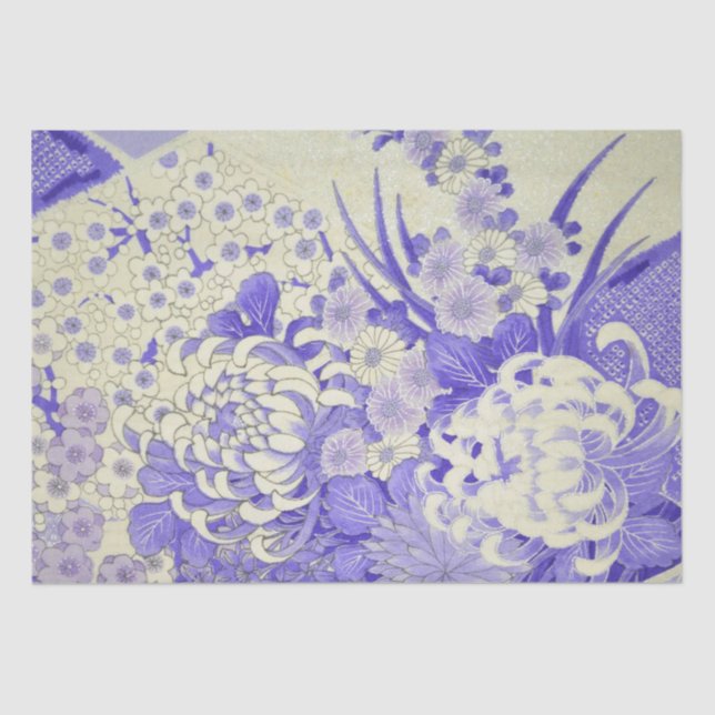 Japanese Chrysanthemum Design Tissue Paper (Front)