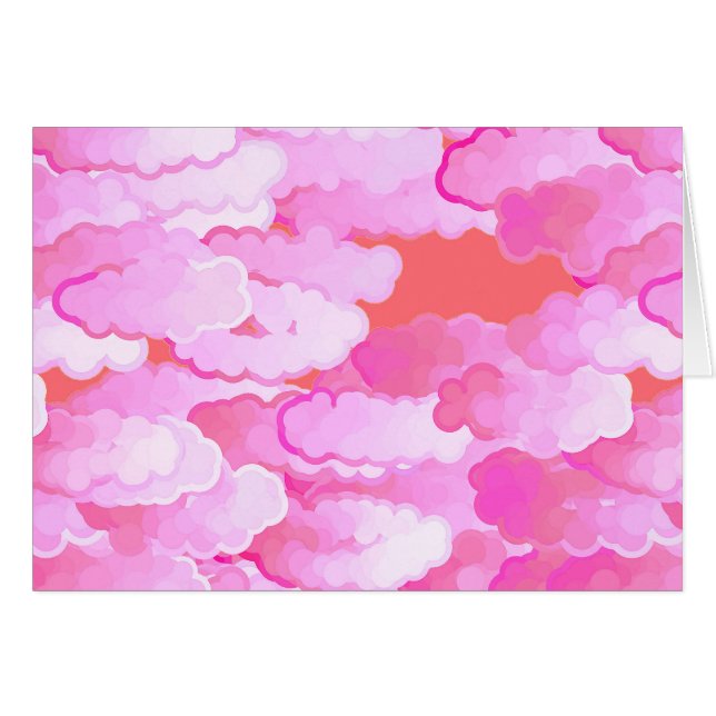 Japanese Clouds, Dawn, Orchid Pink and Coral (Front Horizontal)