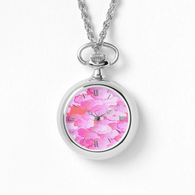 Japanese Clouds, Dawn, Orchid Pink and Coral Watch (Front)