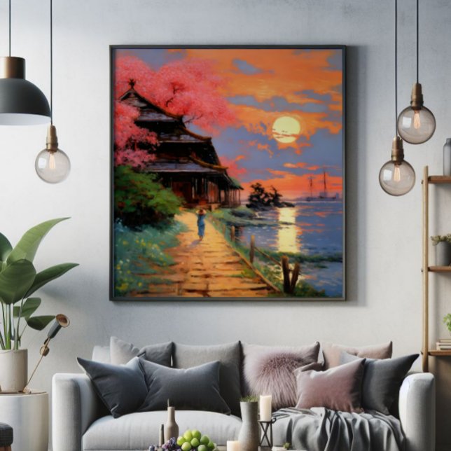 Japanese Coast Impressionism Photo Print (Creator Uploaded)