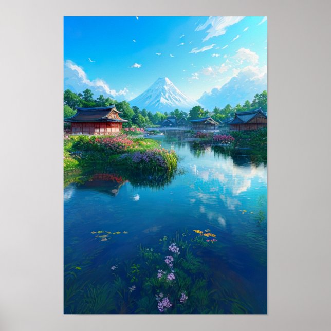 Japanese Countryside Charm Poster (Front)