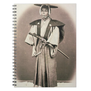Japanese Court Official or Samurai, c.1870s (hand- Spiral Notebook