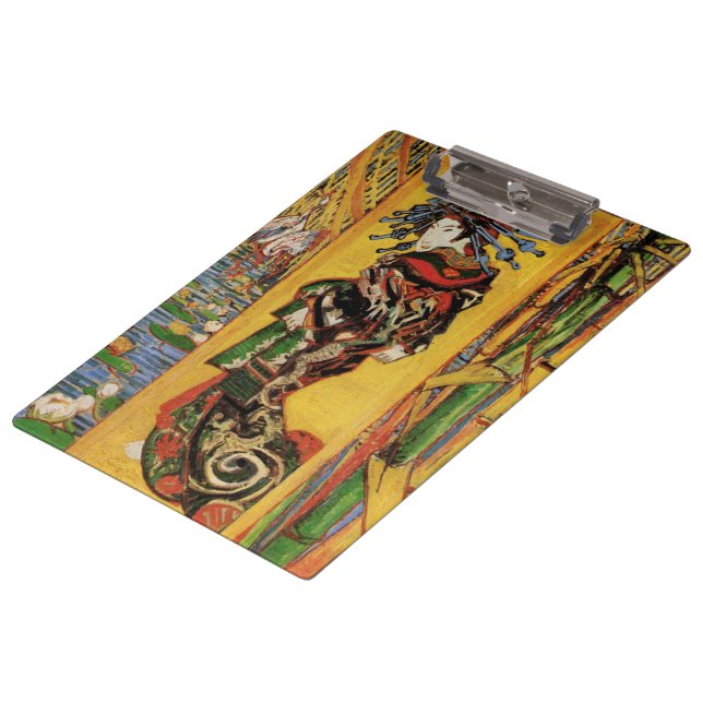 Japanese Courtesan Oiran by Vincent van Gogh Clipboard (Angled)