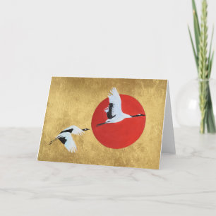 Japanese Crane Card