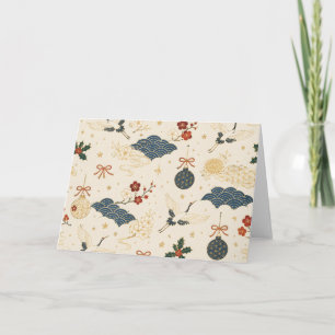 Japanese Crane Christmas Card