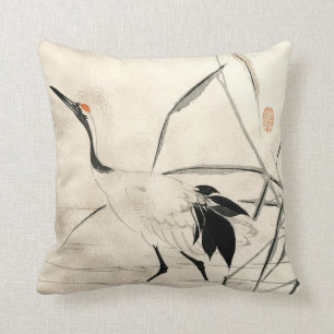 Japanese Crane Custom Pillow