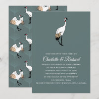 Japanese Crane & Gingko Leaves Wedding