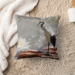 Japanese Crane “Longevity” Cushion