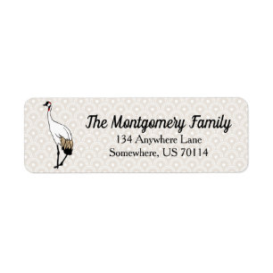 Japanese Crane   Personalised