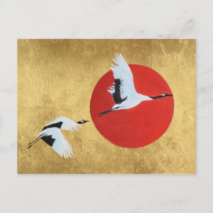Japanese Crane Postcard