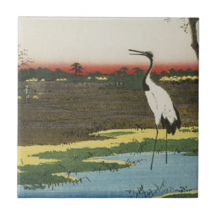 Japanese Crane Tile