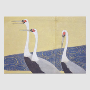 Japanese Cranes (detail), Kiitsu Tissue Paper