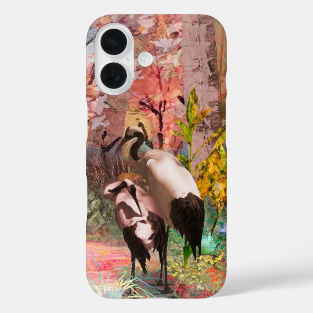 JAPANESE CRANES “Rising Sun” Case-Mate iPhone Case (Back)