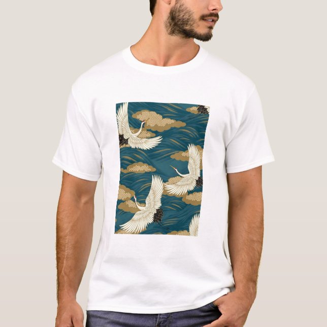 Japanese Cranes T-Shirt (Front)