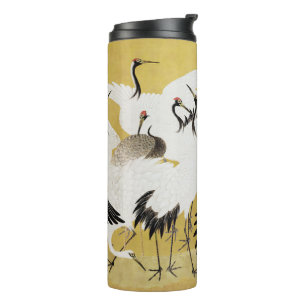 Japanese Cranes Vintage Bird Classic Thermal Tumbler