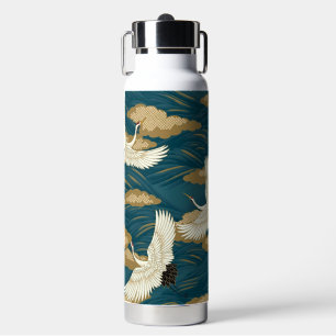Japanese Cranes Water Bottle